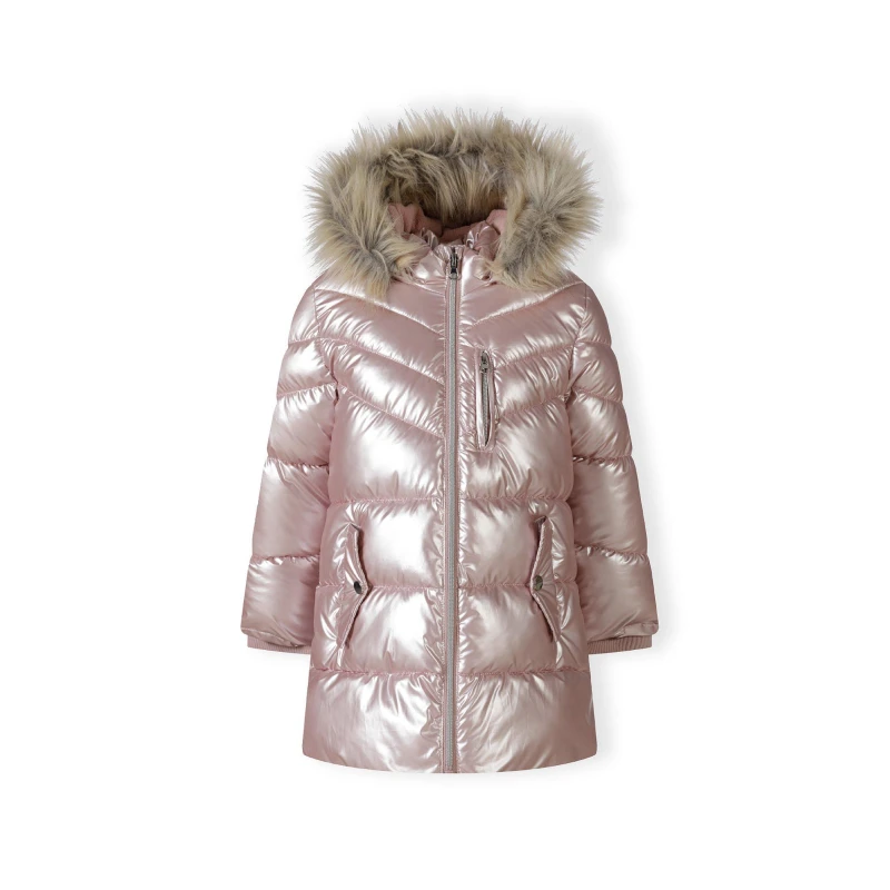 Image of Minoti Kids Medium Puffer Jacket Pink female 7-8 Yrs