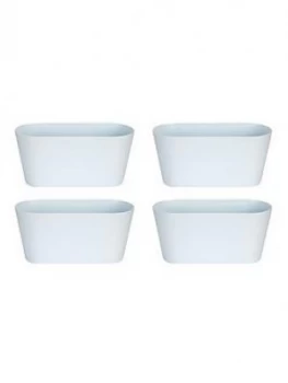 Image of Wham Set Of 4 White 30Cm Oval Studio Planter Covers