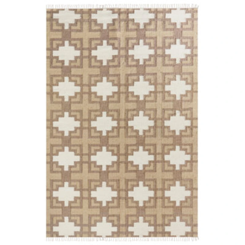 Image of Beliani Rug Konurtay Beige 200 X 300 Cm Jute