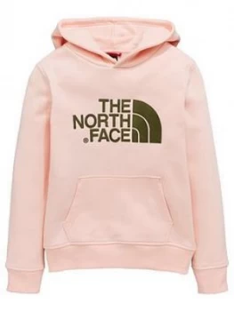 Image of Boys The North Face Girls Drew Peak Hoodie Pink Size S7 8 Years