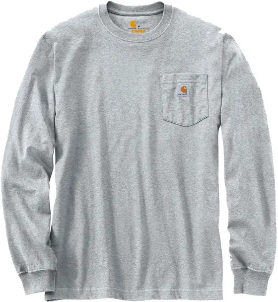 Image of Carhartt Workwear Pocket, long sleeve , color: Light Grey , size: XL