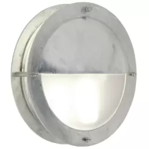 Image of Malte Outdoor Flush Wall Lamp Galvanized, E27, IP54