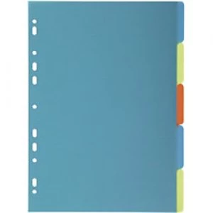 Image of Exacompta Dividers 2710E A4 Assorted 10 tabs plastic blank