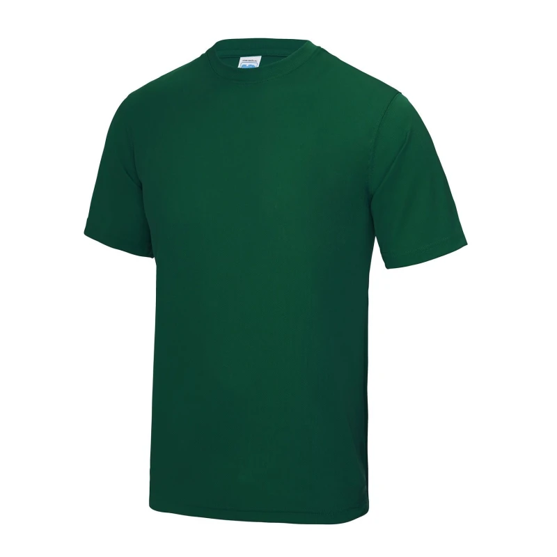 Image of AWDis AWDis Men Just Cool Performance Plain T-Shirt in Bottle Green Size: X-Small Bottle Green XS Male 5055805331182