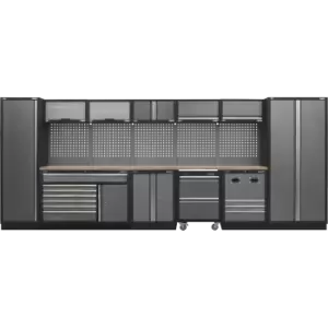 Image of Sealey Superline Pro MSS Wood Worktop Storage Combo 4915mm 460mm 2000mm