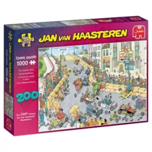 Image of Jumbo Jan Van Haasteren The Soapbox Race 200th Jigsaw Puzzle - 1000 Pieces
