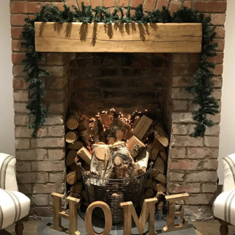 Image of Samuel Alexander 2 Pack: 2.7m (9ft) x 20cm Canadian Pine Christmas Garland Plain Green Green