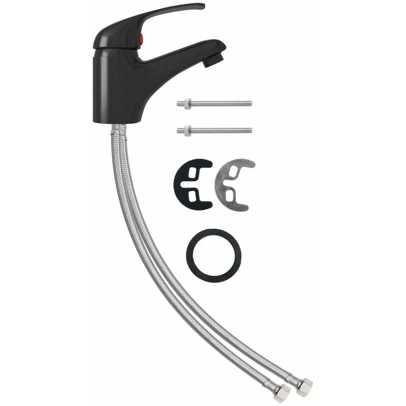 Image of VIDAXL Basin Mixer Tap Black 13x10cm vidaXL 8720286204702