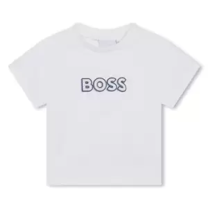 Image of Boss Boss Lrg Lgo Tee Bb32 - White