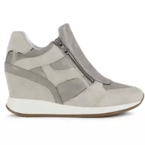 Image of Geox Nydame Wedge Sneaker - Grey