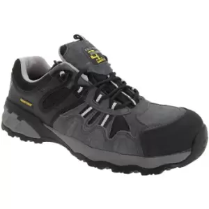 Image of Grafters Mens Fully Composite Non-Metal Safety Trainer Shoes (44 EUR) (Grey/Black) - Grey/Black