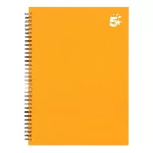 Image of Office Twinbound Hardback A4 140Pg Yellow Ref 943488 Pack 5 943488