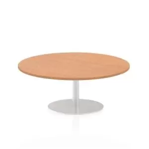 Image of Italia Poseur Table Round 1200 Top 475 High Oak
