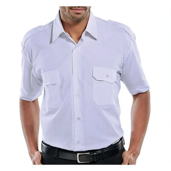Image of Beeswift Beeswift Pilot Short Sleeve Shirt White 15 PSSSW15