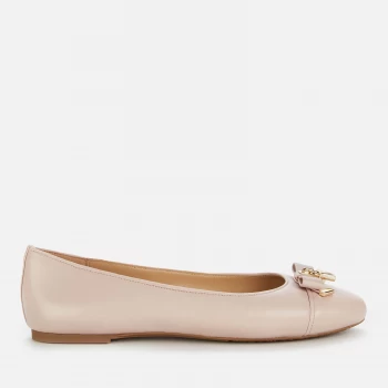 Image of Michael Kors Womens Alice Leather Ballet Flats - Soft Pink - UK 6