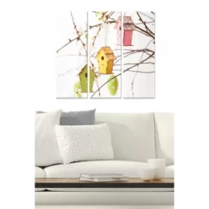 Image of MDF558040612 Multicolor Decorative MDF Painting (3 Pieces)