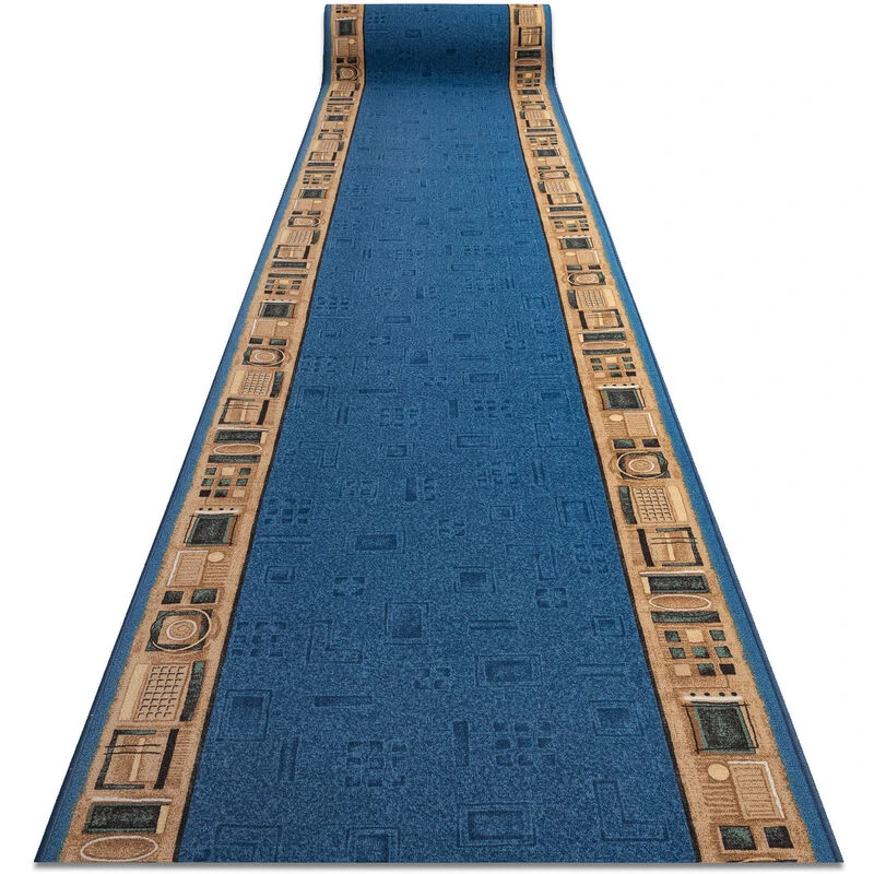 Image of RugsX Runner Anti Slip Jena Blue 67Cm 67X200 Cm