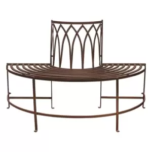 Image of Gallery Outdoor Alberoni Outdoor Tree Bench Seat in Ember