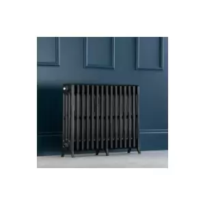 Image of Arroll - Traditional Colosseum Horizontal Quad Bar Column Radiators 650 x 906 Anthracite - Grey