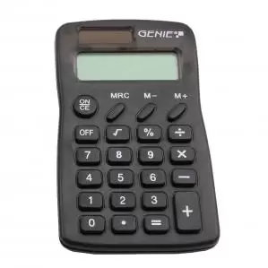 Image of ValueX 8 Digit Pocket Calculator Black 12592 17515LM
