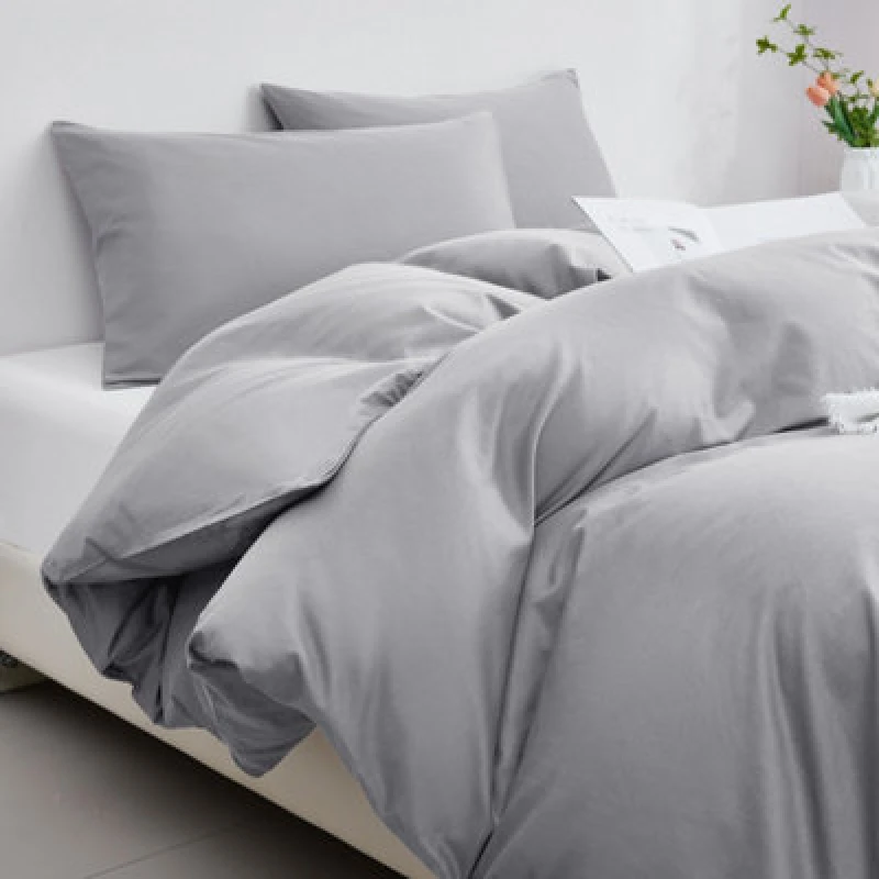 Image of Ezysleep Ezysleep 100% Egyptian Cotton Silver Duvet Cover Set Size: Double Silver Double Unisex 0721545407054