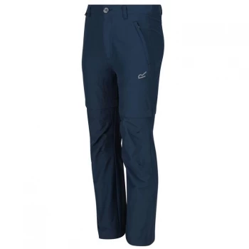 Image of Regatta Hikefell Zip Off Stretch WalkingTrousers - Dark Denim