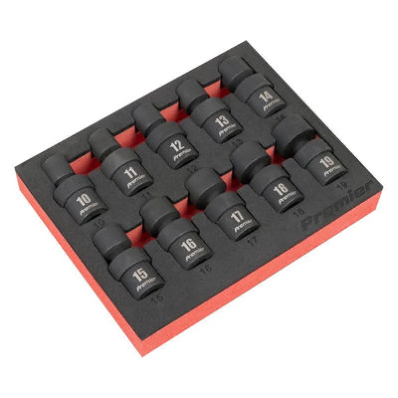 Image of Sealey Premier 10 Piece 3/8" Drive Universal Joint Socket Set 3/8" AK68220