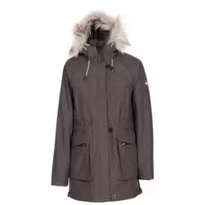 Image of Trespass Womens/Ladies Caption Waterproof Parka (S) (Dark Grey)