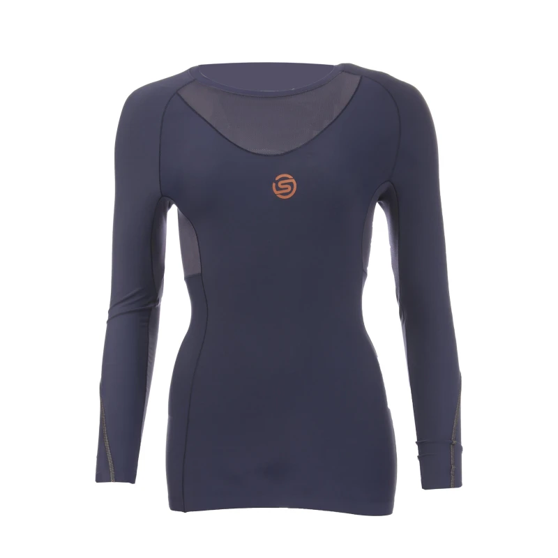 Image of Skins Series 5 Long Sleeve Top Womens - Blue Blue 8