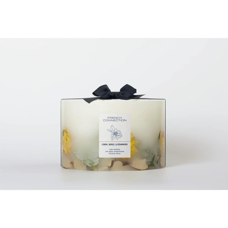 Image of French Connection Botanical Infused Lemon, Neroli & Cedarwood Candle 1.5KG Clear