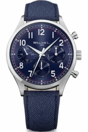 Image of Mens William L 1985 Vintage Calendar Watch WLAC03BUCAB