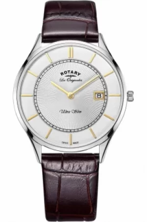 Image of Mens Rotary Swiss Made Ultra Slim Quartz Watch GS90800/02