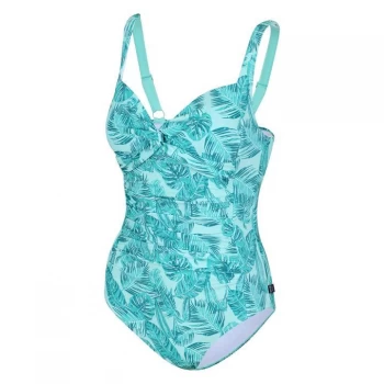 Image of Regatta Green 'Sakari' Tummy Control Panel Swim Costume - 10