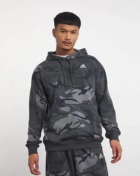 Image of adidas Logo Camo Hoodie