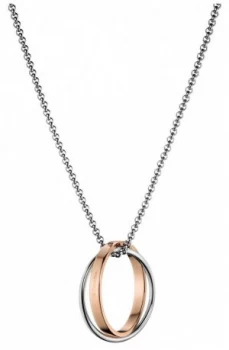 Image of Calvin Klein Coil Stainless Steel Rose Gold Pvd Necklace Jewellery