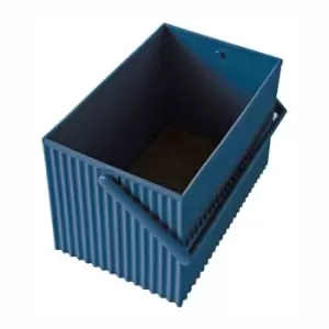 Image of Hachiman Omnioffre Stacking Storage Box Medium - Navy