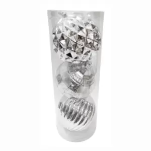 Image of The Spirit Of Christmas Pk3 150mm Baubles24 - Silver