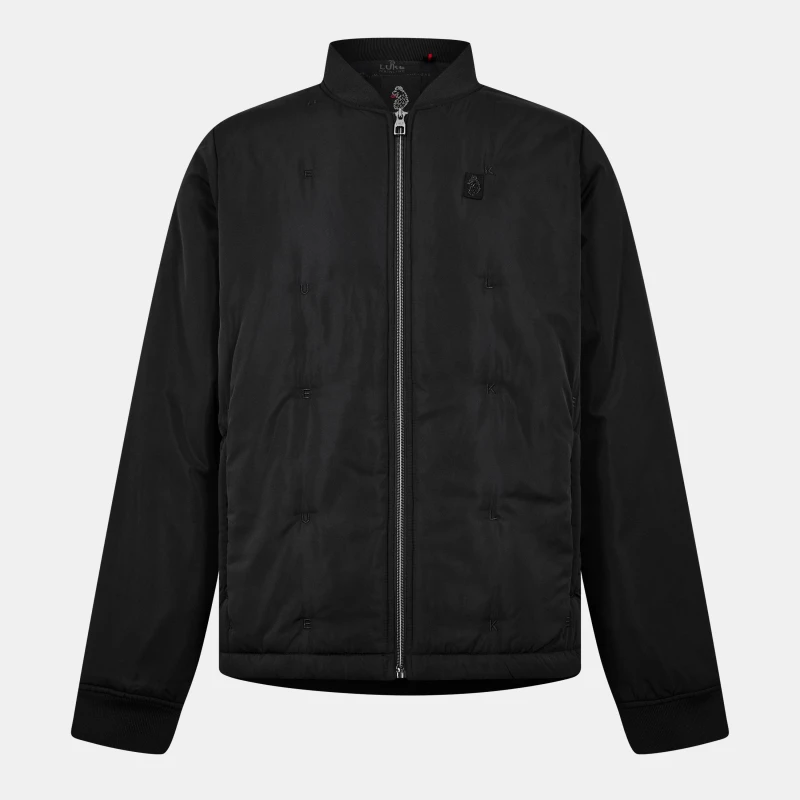 Image of Luke Mens Andor Tech Medium Puffer Jacket Jet Black male Medium