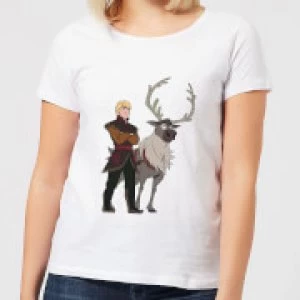 Image of Frozen 2 Sven And Kristoff Womens T-Shirt - White - L