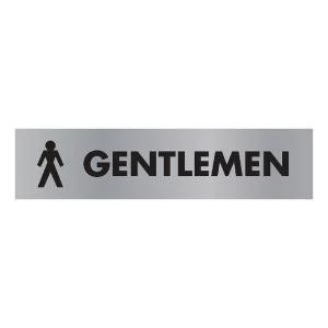 Image of Acrylic Sign Gentlemen Aluminium SR22355