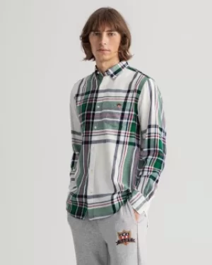 Image of GANT Regular Fit Banner Shield Flannel Shirt