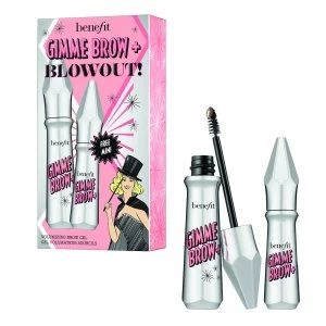 Image of benefit Gimme Brow + Blowout Volumising Brow Gel Duo Set (Various Shades) - 03 Warm Light Brown