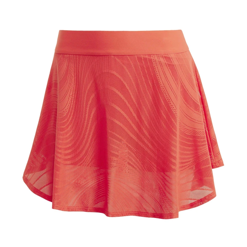 Image of adidas Tennis Pro Climacool+ Print Skirt Womens Red female 8 (XS)