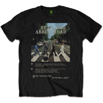Image of Beatles - The - Abbey Road 8 Track Unisex Medium T-Shirt - Black