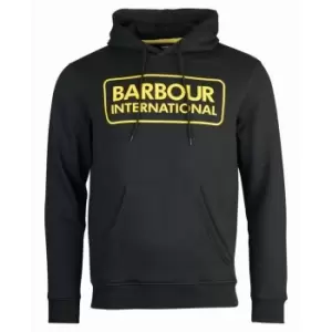 Image of Barbour International Pop Over Hoodie - Black