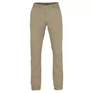 Image of Asquith & Fox Mens Slim Fit Cotton Chino Trousers (SR) (Khaki)