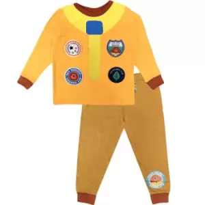 Image of Hey Duggee Boys Squirrel Club Pyjama Set (3-4 Years) (Mustard Yellow)