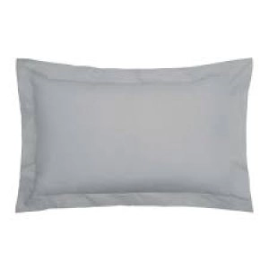 Image of Bedeck of Belfast Grey Pima Cotton 200 Thread Count Saffi' Oxford Pillow Case