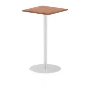Image of Italia Poseur Table Square 600/600 Top 1145 High Walnut