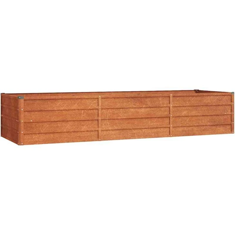 Image of vidaXL Garden Raised Bed Rusty 240x80x45cm Corten Steel, Brown 151960